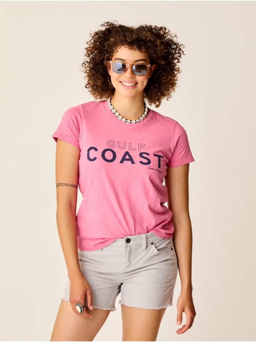 NEW Carve Designs Cassidy Graphic Tee Chateau Gulf Organic Cotton Small